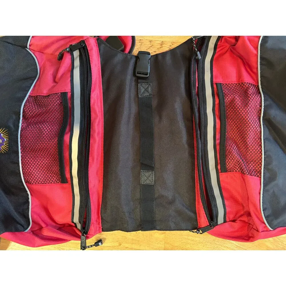 Outward Hound Pet Travel Gear Camping Hiking Dog Backpack Red Medium/Large